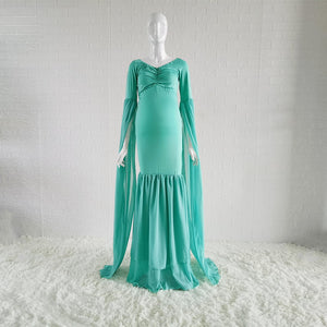 Maternity Photo Shoot Long Dress  Baby Shower  Stretchy  Dress