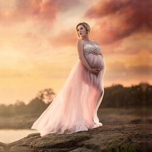 Maternity Tulle Dress For Photo Shoot