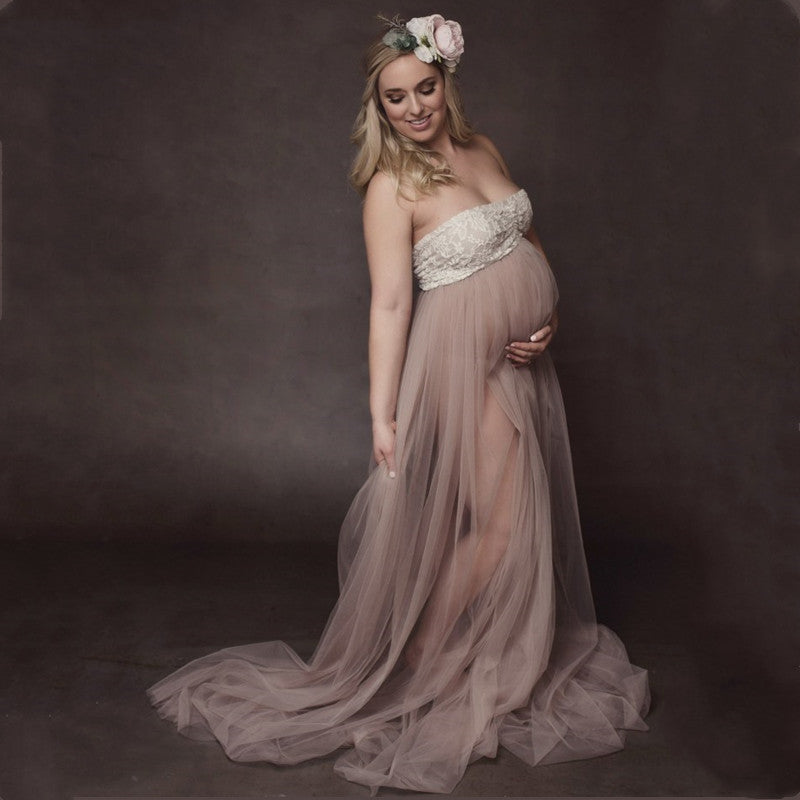 Maternity Tulle Dress For Photo Shoot
