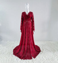 Load image into Gallery viewer, Boho Style Maternity Photography Dress Sides Slit Hollow Out Lace