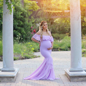 Mermaid Maternity Dress For Photo Shoot