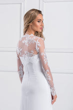 Load image into Gallery viewer, Long Sleeve Lace Bridal Jacket Accessories