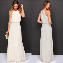 Load image into Gallery viewer, Halter Bridesmaids Maxi Dress
