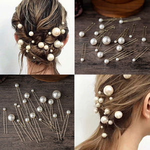 Elegant Bridal Faux Pearl Hairpin Accessories 20Pcs/box