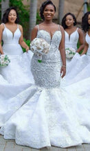 Load image into Gallery viewer, Luxury Mermaid Wedding Dress Also Available in Plus Size Handmade Beading Stunning