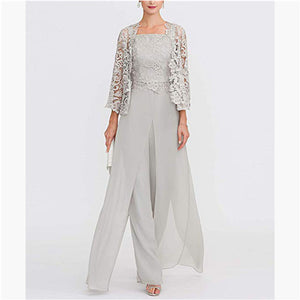 Elegant Mother of The Bride/Groom Pant Made In Chiffon And Lace
