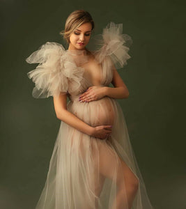 Tulle Maternity Dress For Photo Shoot