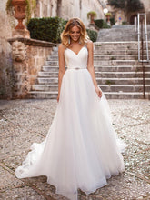 Load image into Gallery viewer, The Sales Rack-Luxury Bride Dress With Beading And Tulle A-line V-neck