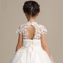 Load image into Gallery viewer, Elegant Flower Girl Dress Long Lace Princess Style - A Thrifty Bride Shop