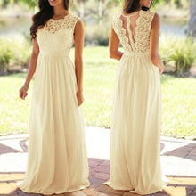 Load image into Gallery viewer, Sexy Lace And Chiffon  Backless Bridesmaid Gown/Dress - A Thrifty Bride Shop